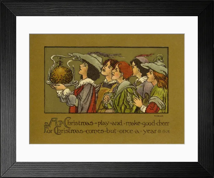 Framed Print : Bringing the Xmas pudding Framed Print : Bringing the Xmas pudding