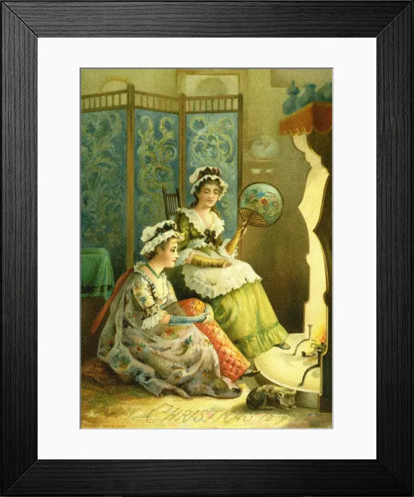 Framed Print : By the fireside Framed Print : By the fireside