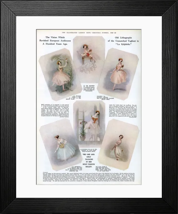 Framed Print : Taglioni in La Sylphide Framed Print : Taglioni in La Sylphide