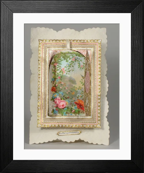Framed Print : An offering of friendship card Framed Print : An offering of friendship card