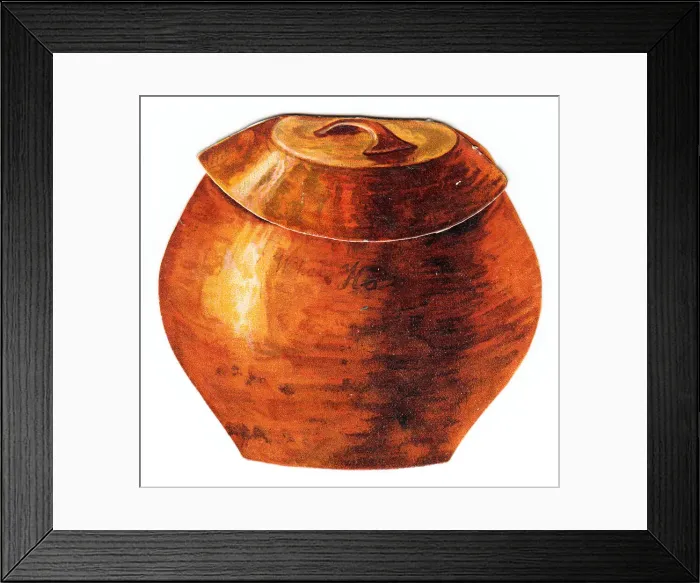 Framed Print : New Year card in the shape of a jar Framed Print : New Year card in the shape of a jar