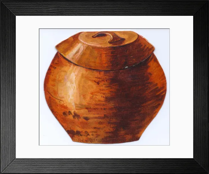 Framed Print : New Year card in the shape of a jar Framed Print : New Year card in the shape of a jar