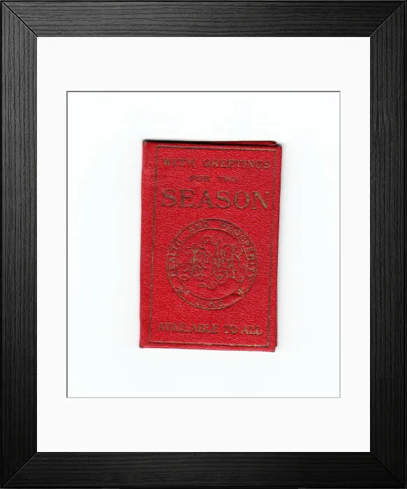 Framed Print : New Year Season Ticket 1889 Framed Print : New Year Season Ticket 1889