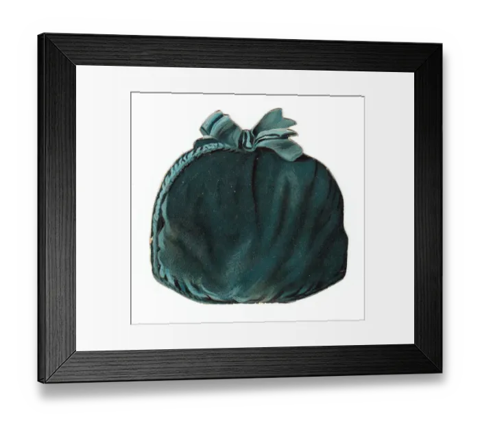 Framed Print : New Year card in the shape of a purse Framed Print : New Year card in the shape of a purse