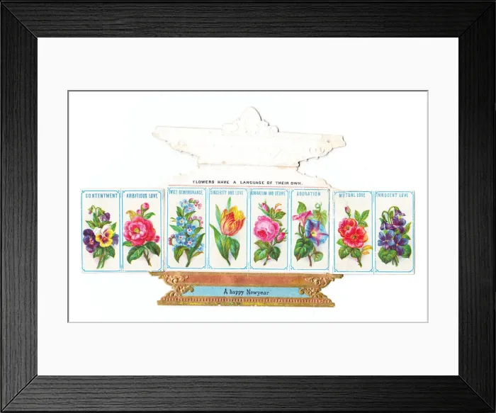 Framed Print : New Year card in the shape of an ornate box Framed Print : New Year card in the shape of an ornate box