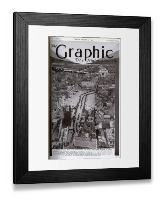 Framed Print : The Graphic cover image, post-WW1 pilgrimage at Ypres Framed Print : The Graphic cover image, post-WW1 pilgrimage at Ypres