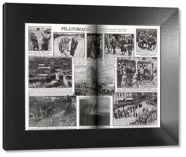 Post-WW1 pilgrimage in Belgium and France