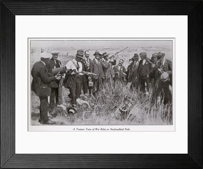 Framed Print : Battlefields Pilgrims in Newfoundland Memorial Park, France Framed Print : Battlefields Pilgrims in Newfoundland Memorial Park, France