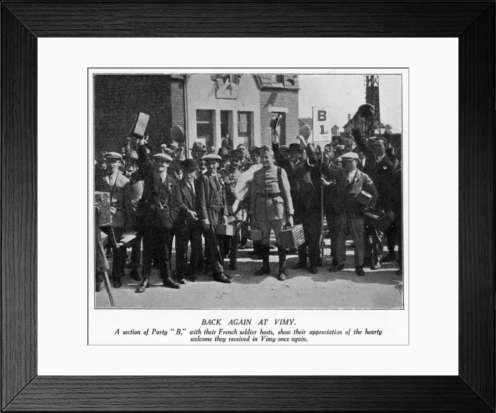 Framed Print : Battlefields Pilgrims at Vimy, northern France Framed Print : Battlefields Pilgrims at Vimy, northern France