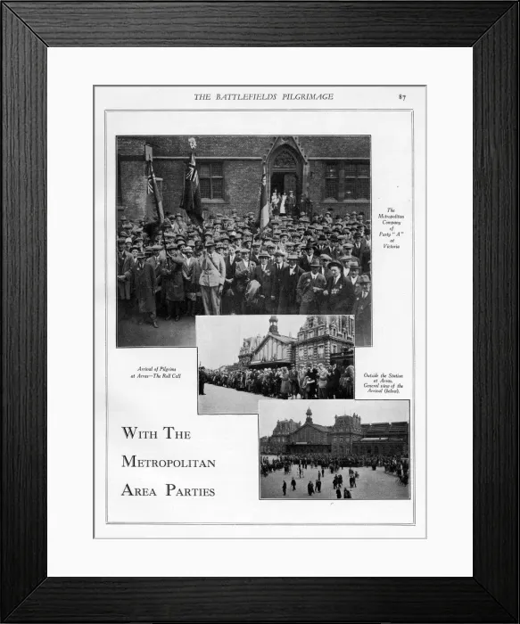 Framed Print : Battlefields Pilgrims at Victoria and Arras, northern France Framed Print : Battlefields Pilgrims at Victoria and Arras, northern France