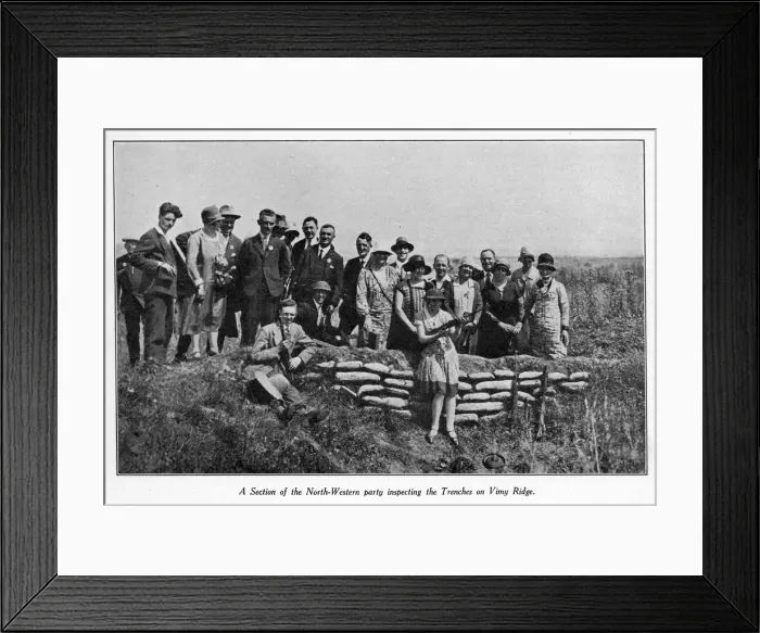 Framed Print : Battlefields Pilgrims at Vimy Ridge, northern France Framed Print : Battlefields Pilgrims at Vimy Ridge, northern France
