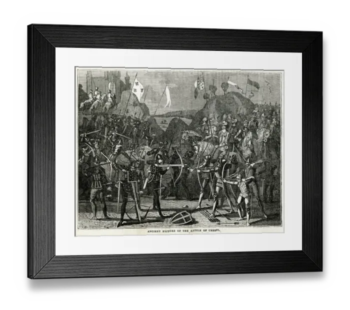 Framed Print : Battle of Cr飹1346 Framed Print : Battle of Cr飹1346
