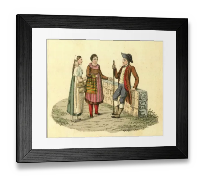Framed Print : Costumes of Europe, Basel, Switzerland Framed Print : Costumes of Europe, Basel, Switzerland