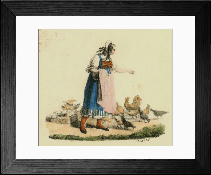 Framed Print : Costumes of Europe, Schaffouse, Switzerland Framed Print : Costumes of Europe, Schaffouse, Switzerland