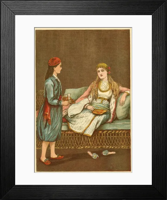 Framed Print : Costumes of Europe - Greece Framed Print : Costumes of Europe - Greece