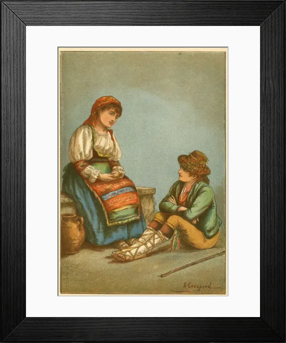 Framed Print : Costumes of Europe - Italy Framed Print : Costumes of Europe - Italy