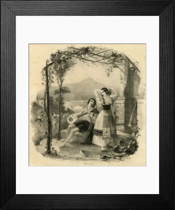 Framed Print : Musician and dancers Framed Print : Musician and dancers
