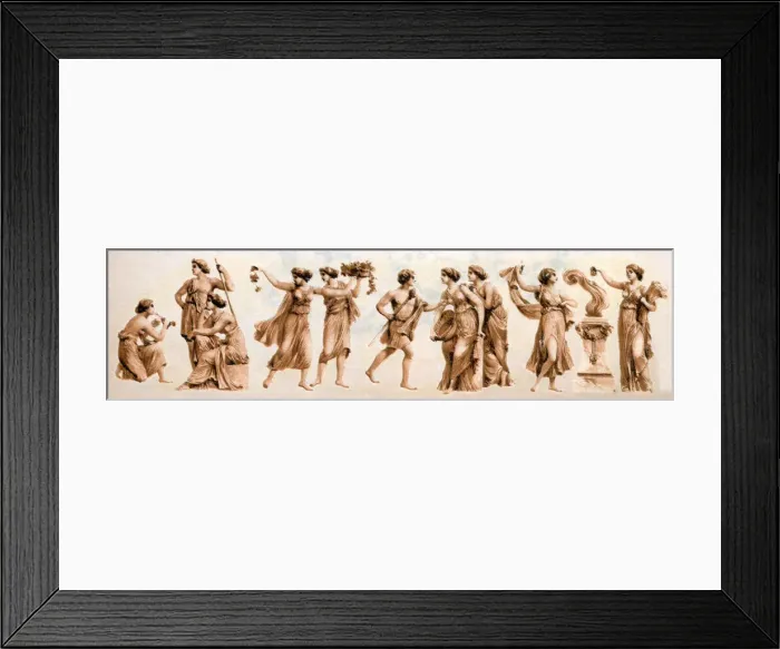 Framed Print : Transfer of classical frieze Framed Print : Transfer of classical frieze