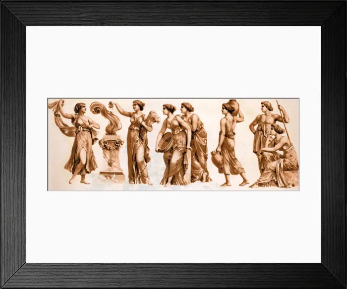 Framed Print : Transfer of classical frieze Framed Print : Transfer of classical frieze