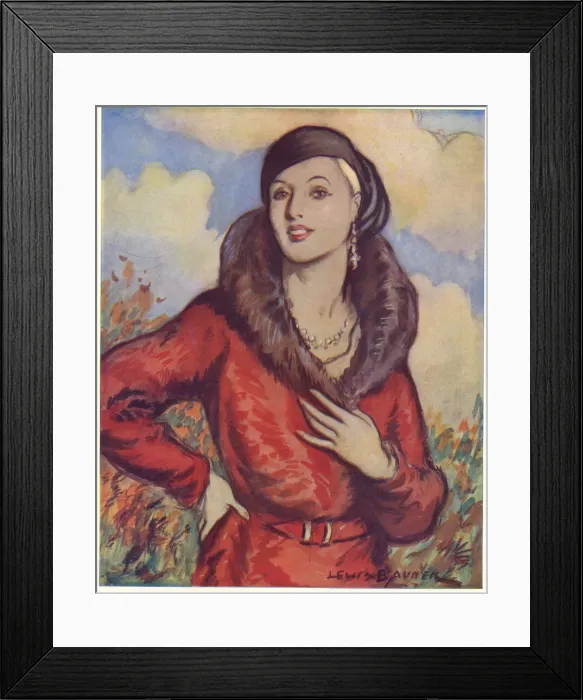 Framed Print : Autumn by Lewis Baumer Framed Print : Autumn by Lewis Baumer