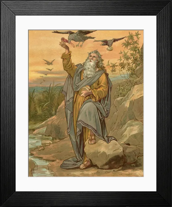 Framed Print : Biblical Tales by John Lawson, Elijah Framed Print : Biblical Tales by John Lawson, Elijah