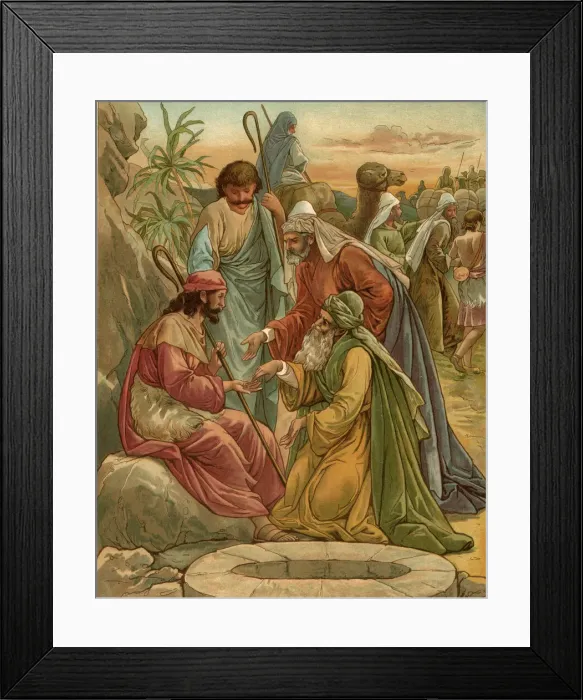 Framed Print : Biblical Tales by John Lawson, Joseph and His Brethren Framed Print : Biblical Tales by John Lawson, Joseph and His Brethren