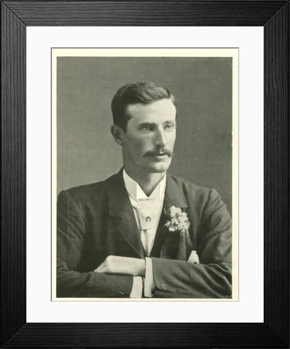 Framed Print : C McLeod, cricketer Framed Print : C McLeod, cricketer