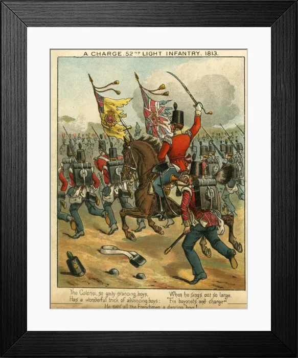 Framed Print : 52nd Light Infantry making a charge Framed Print : 52nd Light Infantry making a charge