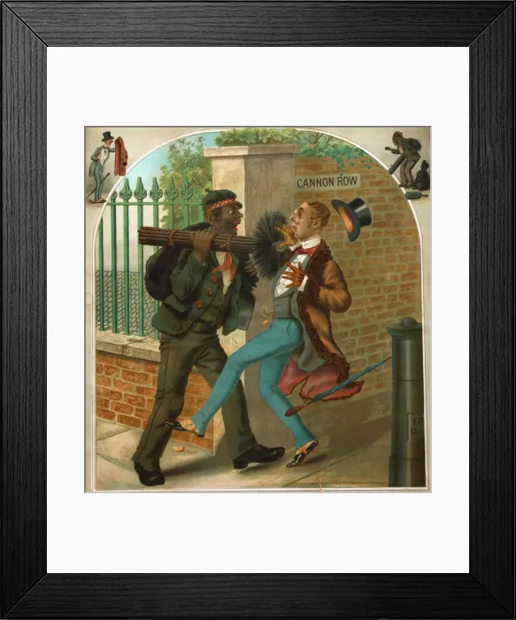 Framed Print : Chimney Sweep, Beg Your Pardon, Sir Framed Print : Chimney Sweep, Beg Your Pardon, Sir