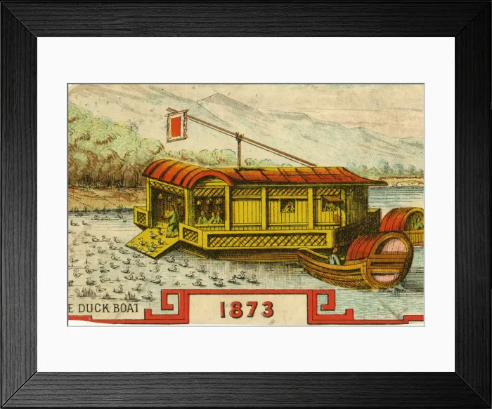 Framed Print : Chinese Duck Boat Framed Print : Chinese Duck Boat