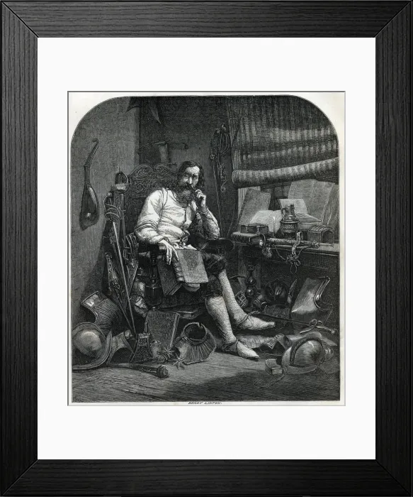 Framed Print : Don Quixote in His Study Framed Print : Don Quixote in His Study