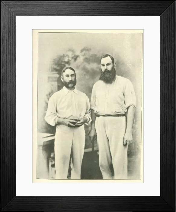 Framed Print : E M Grace and W G Grace, cricketers Framed Print : E M Grace and W G Grace, cricketers