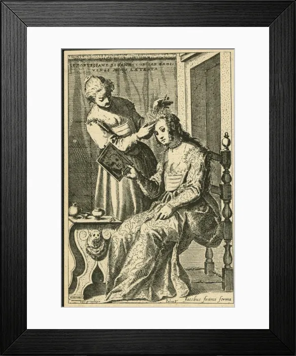 Framed Print : Venetian hairdresser at work Framed Print : Venetian hairdresser at work