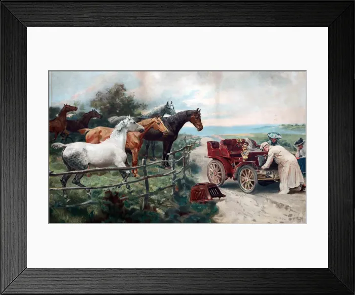 Framed Print : Early Motoring - We ll be needed again Framed Print : Early Motoring - We ll be needed again