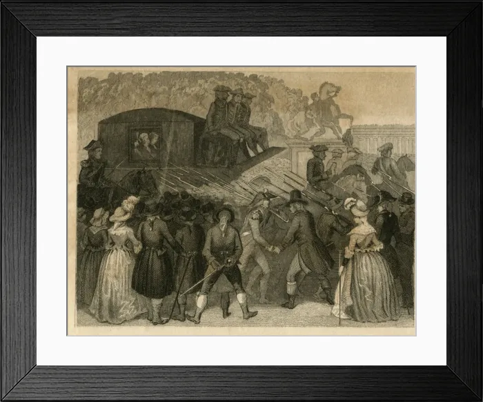 Framed Print : French Revolution, Return of the French Royal Family Framed Print : French Revolution, Return of the French Royal Family