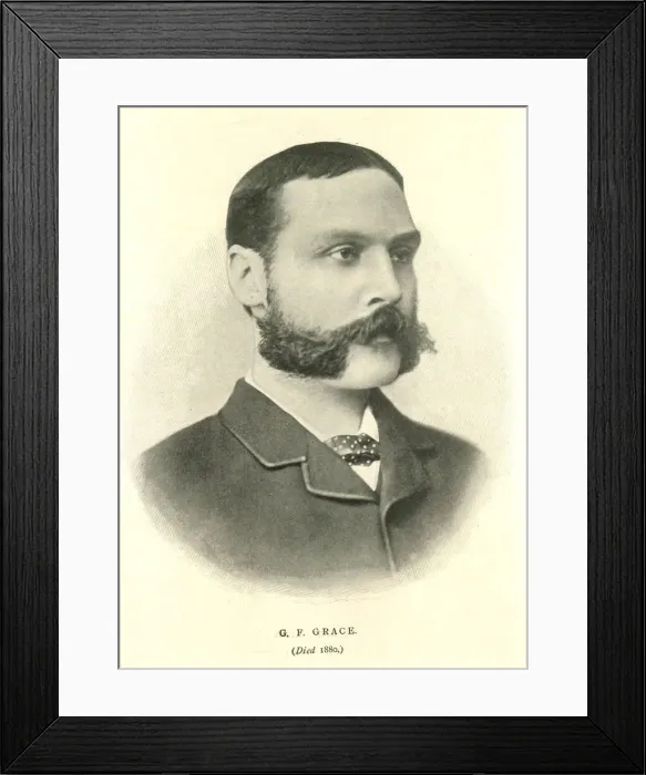 Framed Print : George Frederick Grace, English cricketer Framed Print : George Frederick Grace, English cricketer