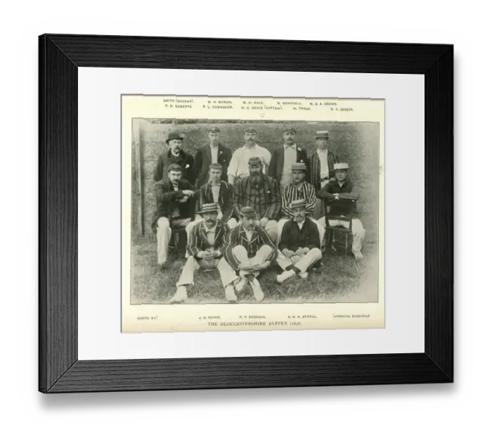 Framed Print : Gloucestershire Cricket Team, 1898 Framed Print : Gloucestershire Cricket Team, 1898