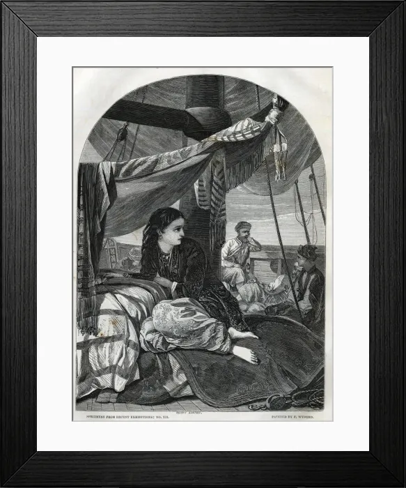 Framed Print : Illustration, Hilda, Lalla Rookh Framed Print : Illustration, Hilda, Lalla Rookh
