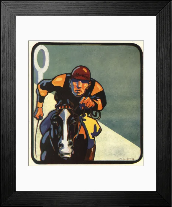 Framed Print : Horseracing poster by Stephen Chapman Framed Print : Horseracing poster by Stephen Chapman