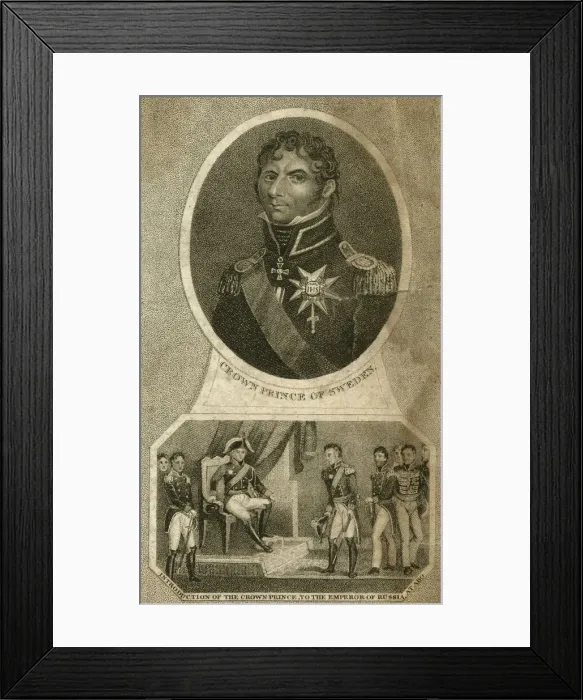 Framed Print : Crown Prince of Sweden meeting Emperor of Russia Framed Print : Crown Prince of Sweden meeting Emperor of Russia