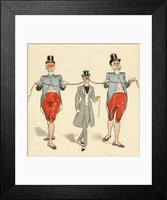 Framed Print : Jumbles by Lewis Baumer - The Long Moustache Framed Print : Jumbles by Lewis Baumer - The Long Moustache