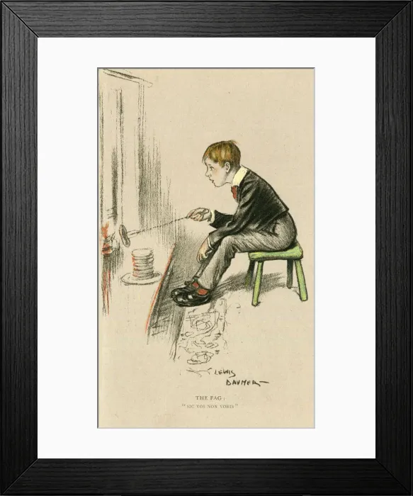 Framed Print : Lighter Side of School Life by Lewis Baumer Framed Print : Lighter Side of School Life by Lewis Baumer