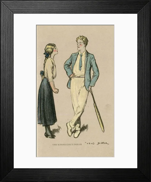 Framed Print : Lighter Side of School Life by Lewis Baumer Framed Print : Lighter Side of School Life by Lewis Baumer