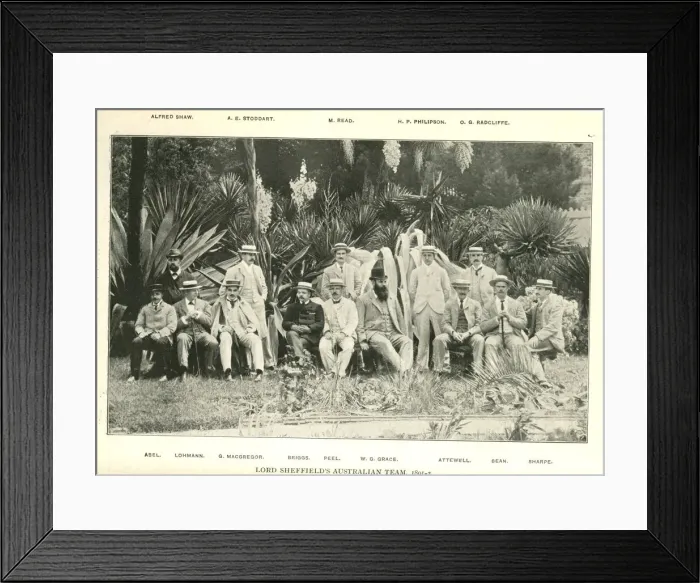 Framed Print : Lord Sheffields Australian Cricket Team, 1891-2 Framed Print : Lord Sheffields Australian Cricket Team, 1891-2