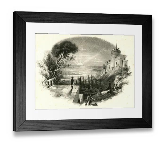 Framed Print : Napoleons farewell to the Rhine Framed Print : Napoleons farewell to the Rhine