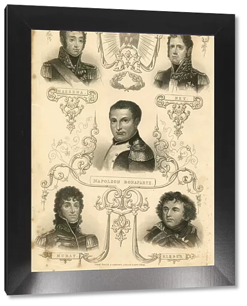 Napoleon Bonaparte and four of his Generals