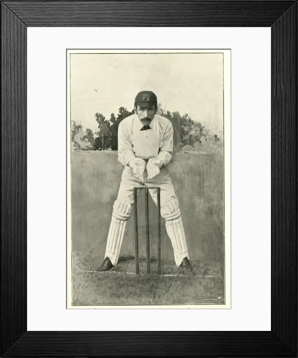 Framed Print : R Pilling, cricket wicket keeper Framed Print : R Pilling, cricket wicket keeper
