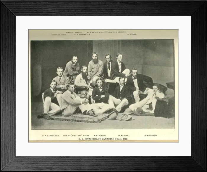 Framed Print : R A Fitzgeralds Canadian Cricket Team Framed Print : R A Fitzgeralds Canadian Cricket Team
