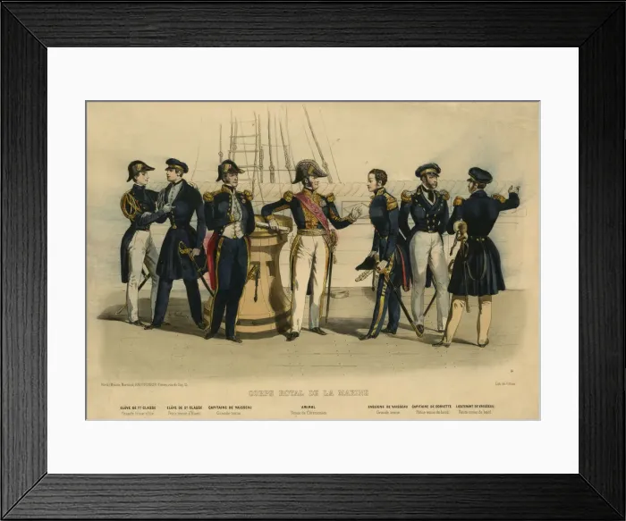 Framed Print : French Royal Marine Corps Framed Print : French Royal Marine Corps