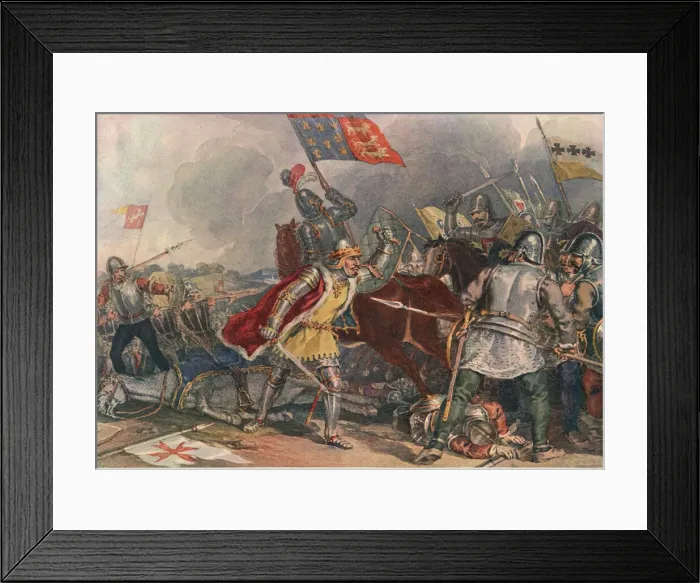 Framed Print : Shakespeares King Richard III, Act V, Scene 4 Framed Print : Shakespeares King Richard III, Act V, Scene 4